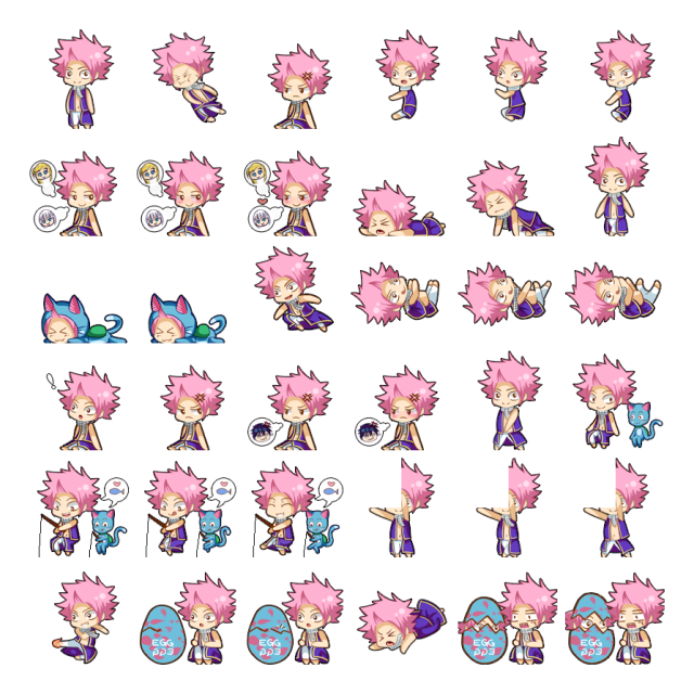 Natsu Shimeji Sprite Preview