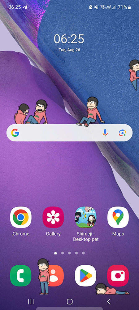 Osomatsu Matsuno Shimeji on Mobile