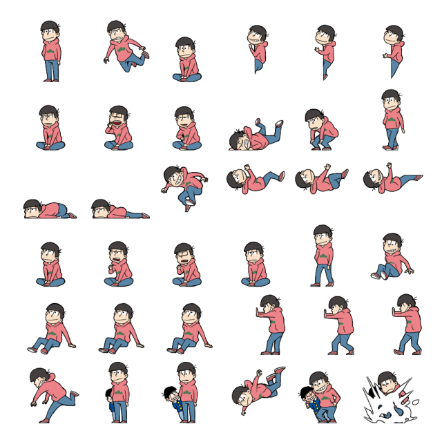 Osomatsu Matsuno Shimeji Sprite Preview