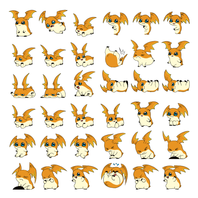 Patamon Shimeji Sprite Preview