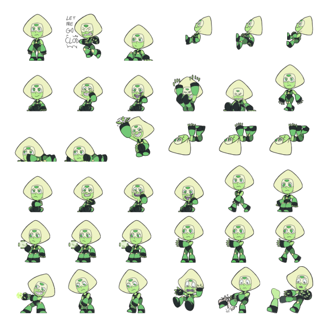 Peridot Shimeji Sprite Preview
