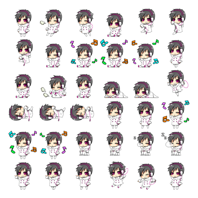 Psyche Orihara Shimeji Sprite Preview