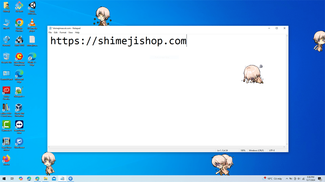 Russia Shimeji on Desktop