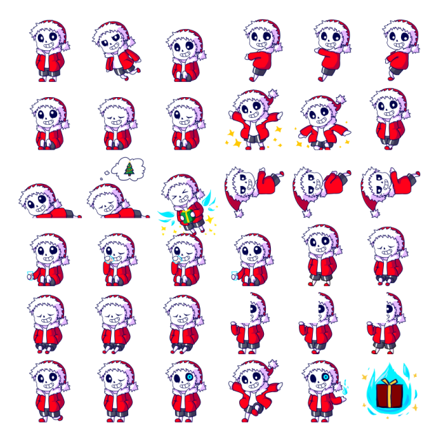 Sansta Shimeji Sprite Preview