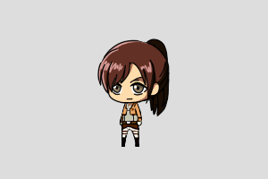 Sasha Braus Shimeji featured image – free desktop pet from Attack on Titan