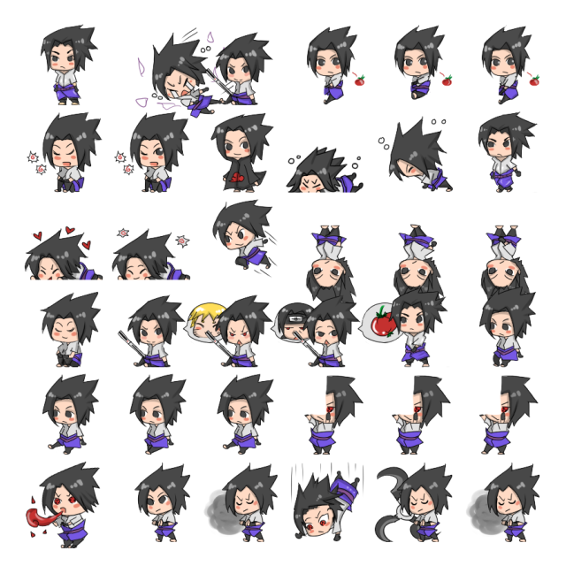 Sasuke Shimeji Sprite Preview