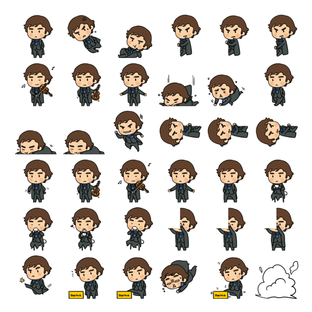 Sherlock Shimeji Sprite Preview
