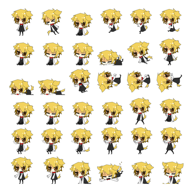 Shizuo Hejiwama Shimeji Sprite Preview