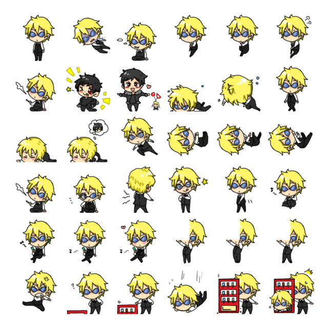 Shizuo Hejiwama Shimeji Sprite Preview