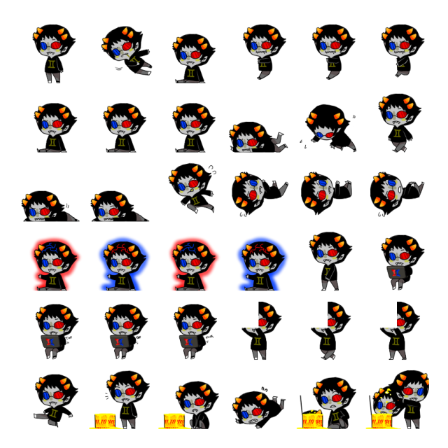 Sollux Shimeji Sprite Preview