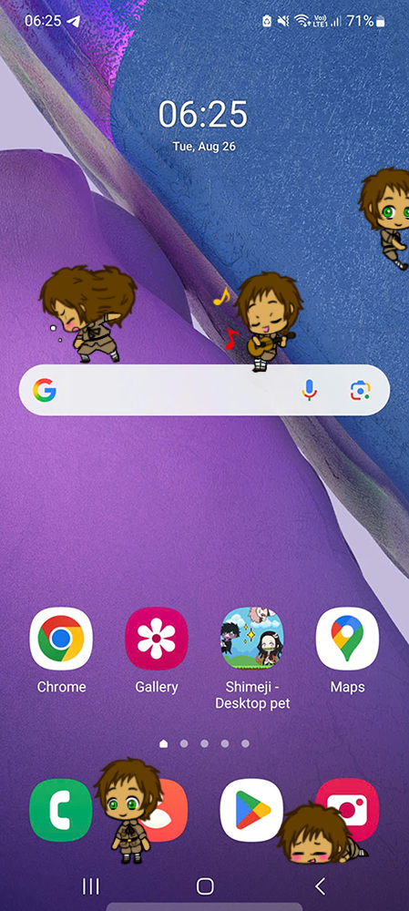 Spain Shimeji on Mobile