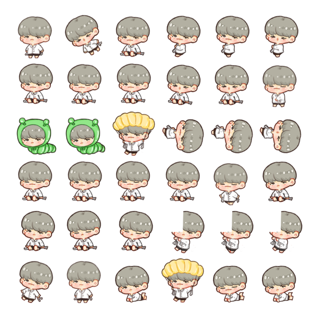 Suga Shimeji Sprite Preview