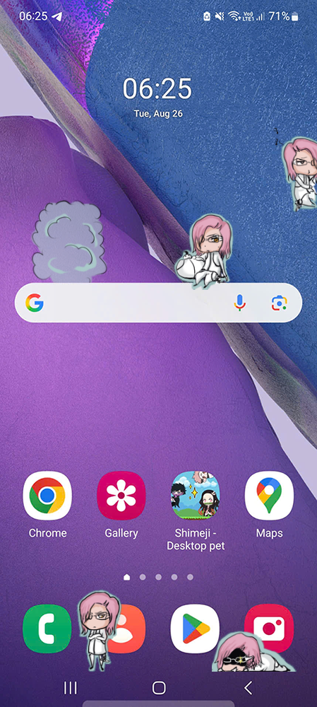 Szayel Aporro Shimeji on Mobile