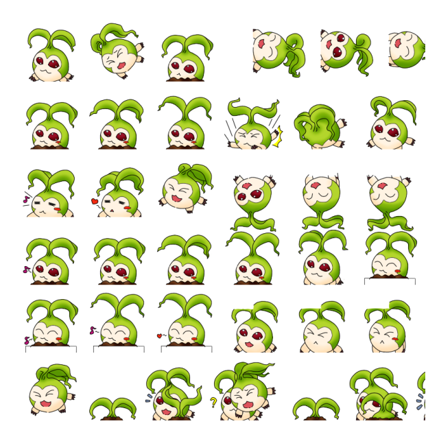 Tanemon Shimeji Sprite Preview