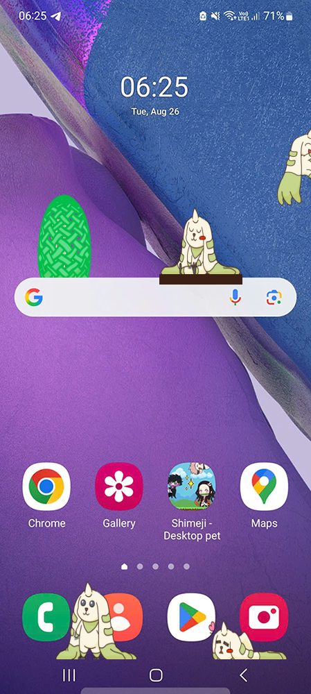 Terriemon Shimeji on Mobile