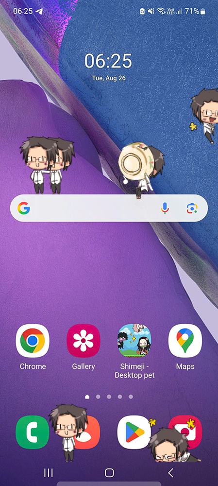 Thailand Shimeji on Mobile