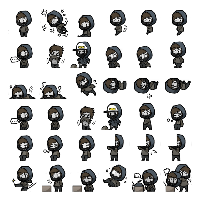Ticci Toby Shimeji Sprite Preview