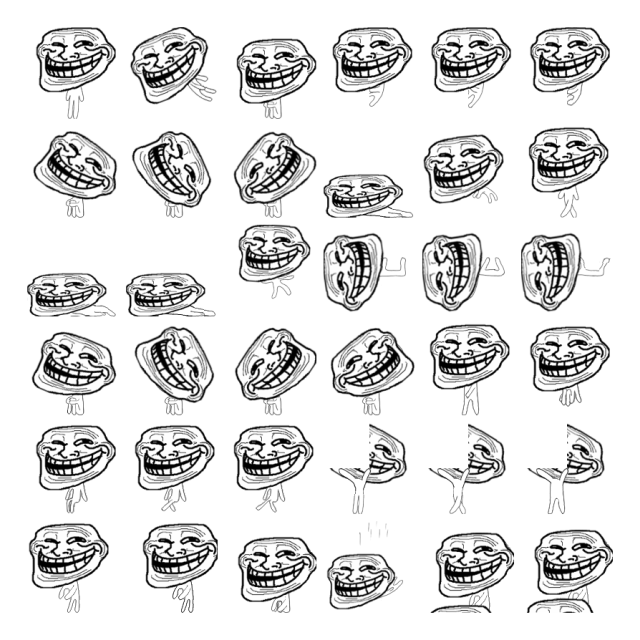 Trollface classic Shimeji Sprite Preview