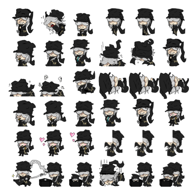 Undertaker Shimeji Sprite Preview