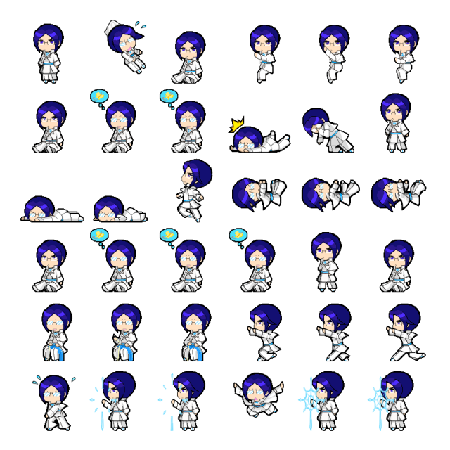 Uryuu Ishida Shimeji Sprite Preview