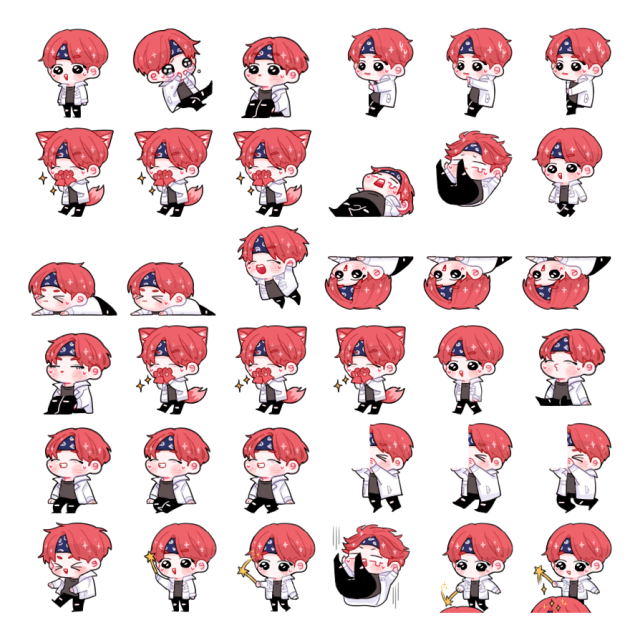 V - TaeTae [not today] Shimeji Sprite Preview