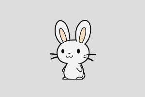 White Bunny Shimeji featured image – free desktop pet from Animals
