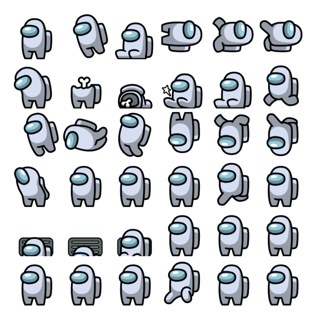 White Shimeji Sprite Preview