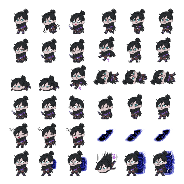 Wraith Shimeji Sprite Preview