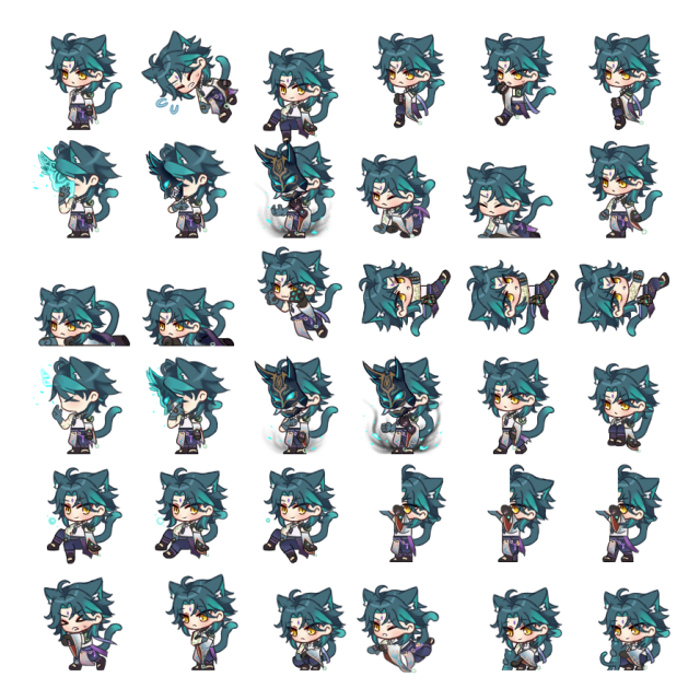 Xiao Catboy Shimeji Sprite Preview