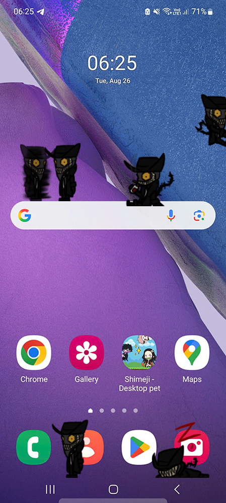 Zehnder Shimeji on Mobile