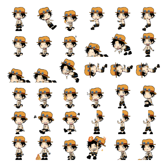 Ace Shimeji Sprite Preview