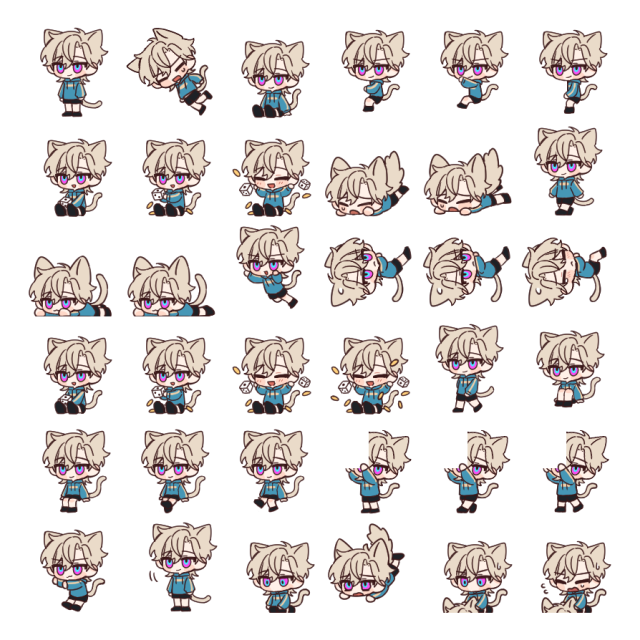 Adventurine Shimeji Sprite Preview