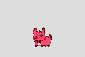 Alastor - Tiny bunny Shimeji featured image – free desktop pet from Hazbin Hotel