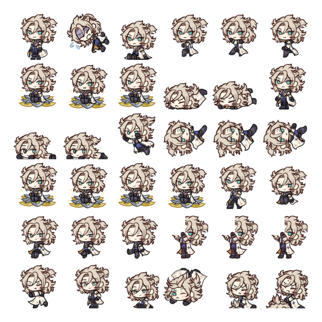 Albedo Shimeji Sprite Preview