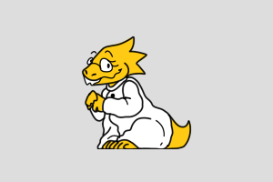 Alphys Shimeji featured image – free desktop pet from Undertale