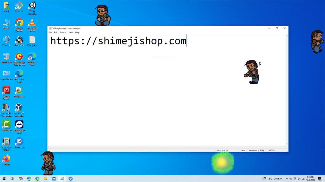 Alyx Vance Shimeji on Desktop