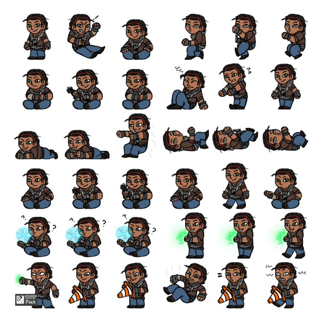 Alyx Vance Shimeji Sprite Preview