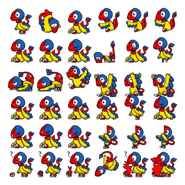 Archen Shimeji Sprite Preview