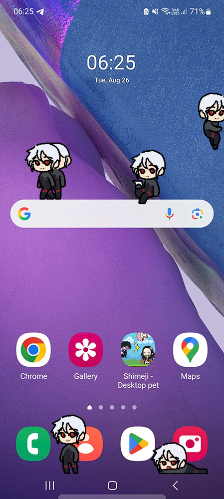 Ariane Shimeji on Mobile
