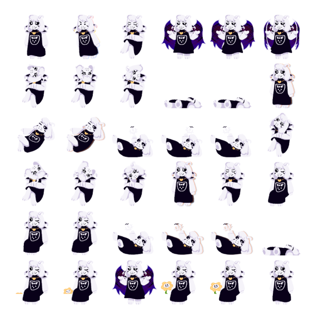 Asriel Shimeji Sprite Preview