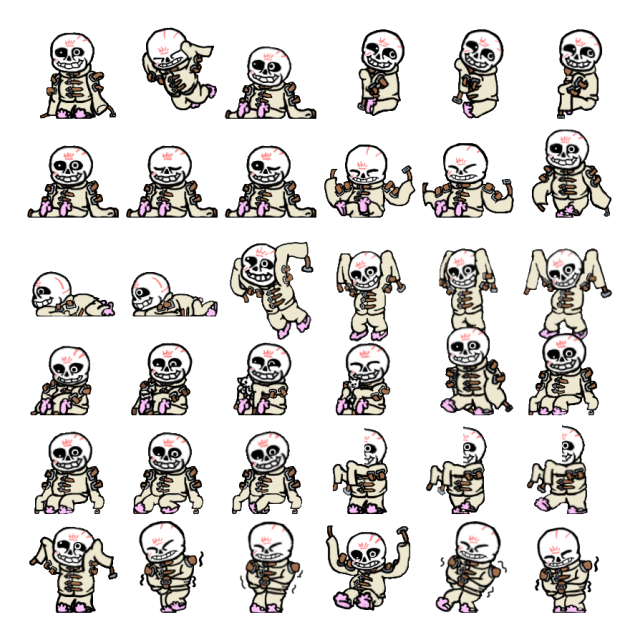 Asylum Sans Shimeji Sprite Preview