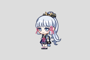 Ayaka Shimeji featured image – free desktop pet from Genshin Impact