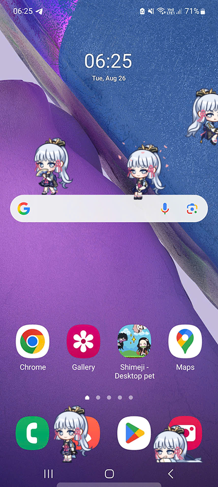 Ayaka Shimeji on Mobile