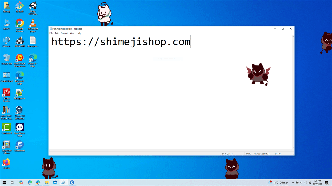 BadBoyHalo Shimeji on Desktop