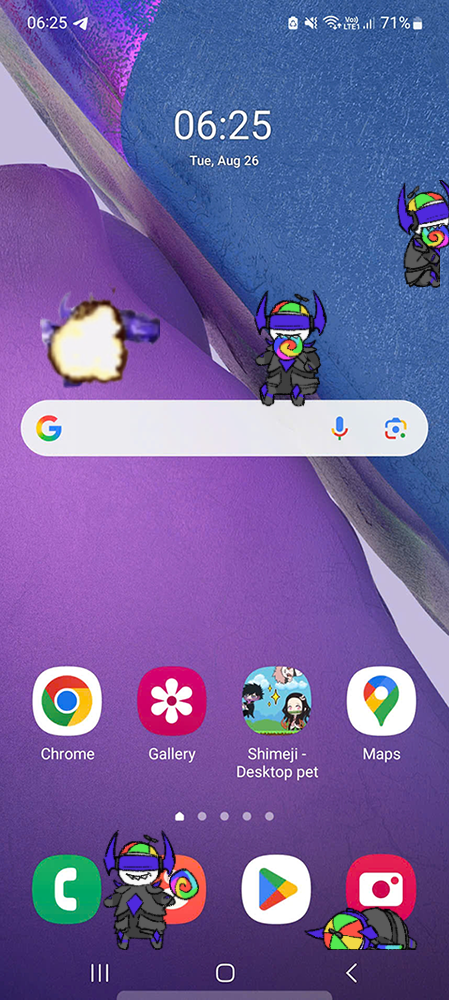 Banhammer Shimeji on Mobile