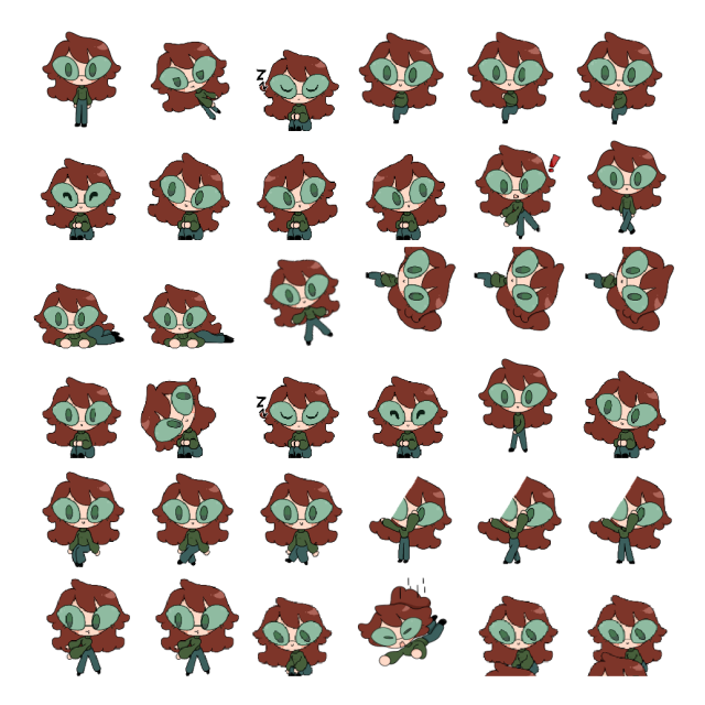Betty Shimeji Sprite Preview
