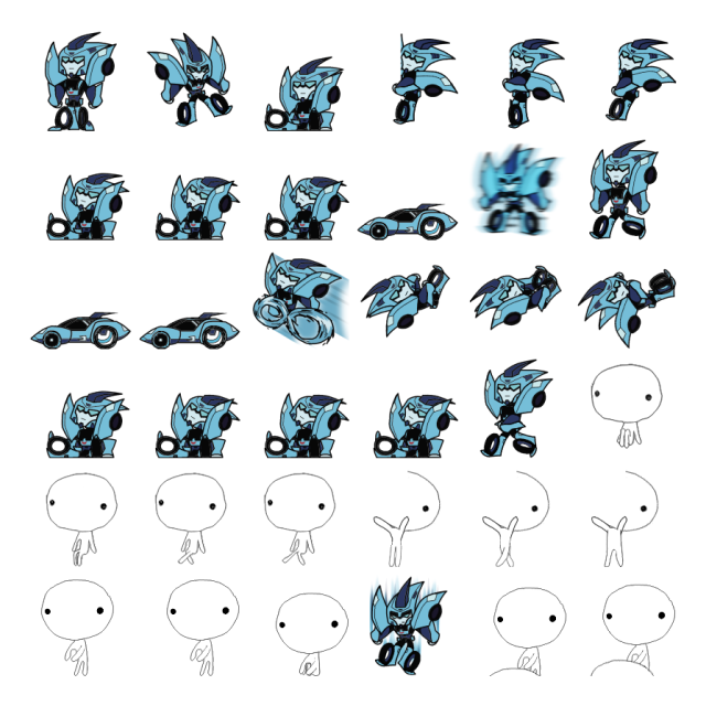 Blurr Shimeji Sprite Preview