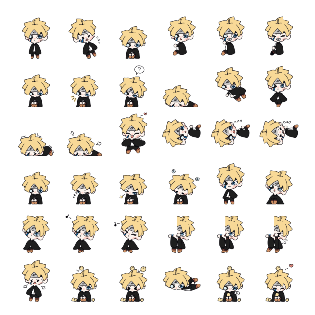 Boruto Shimeji Sprite Preview