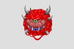 Cacodemon Shimeji featured image – free desktop pet from DOOM
