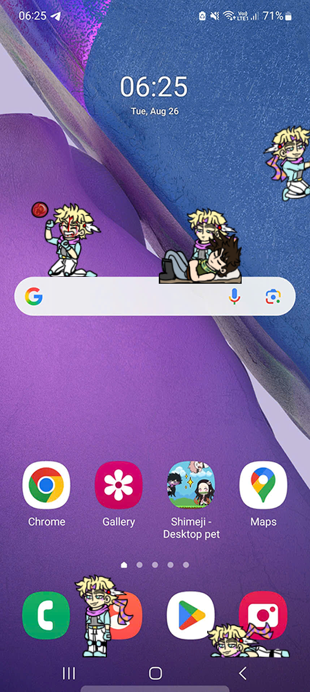 Caesar Zeppeli Shimeji on Mobile